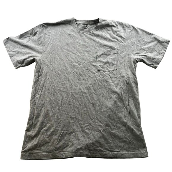 L.L. Bean Men T-Shirt Large Tall Gray Short Sleeve Pocket Tee Casual Top Classic - Picture 1 of 7